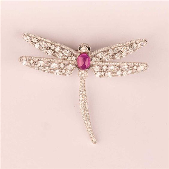 Broche Ultima Edizione Mujer in Plata SA00400-ROSSO - SA00400-ROSSO